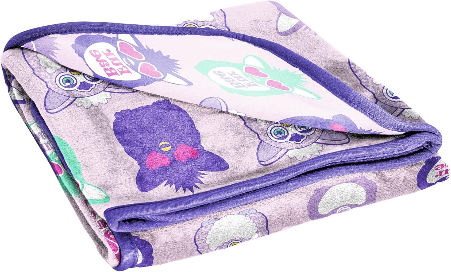 imageJay Franco Bluey amp Bingo Plush Throw Blanket for Boys amp Girls 46 x 60 Soft Fleece Kids Blanket for Bedroom Couch amp Travel Official Licensed ProductPurple Furby