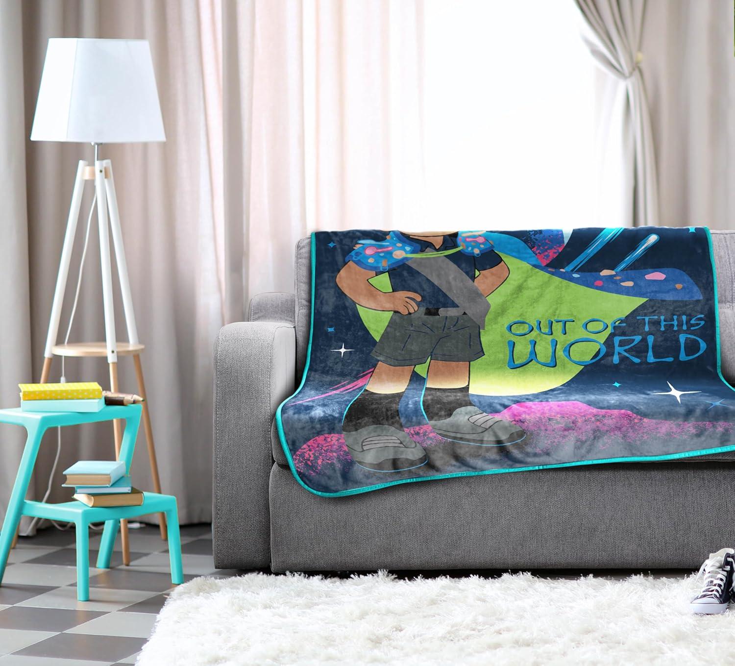 imageJay Franco Bluey amp Bingo Plush Throw Blanket for Boys amp Girls 46 x 60 Soft Fleece Kids Blanket for Bedroom Couch amp Travel Official Licensed ProductBlue Elio