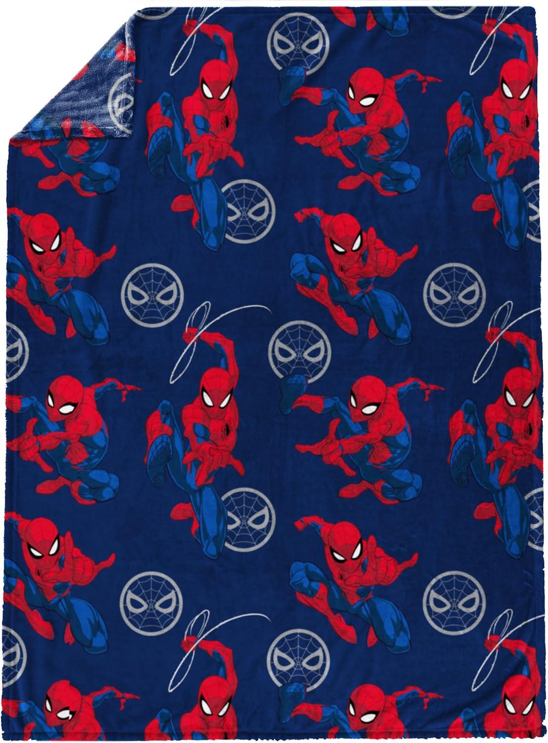 imageJay Franco Bluey amp Bingo Plush Throw Blanket for Boys amp Girls 46 x 60 Soft Fleece Kids Blanket for Bedroom Couch amp Travel Official Licensed ProductNavy Spiderman