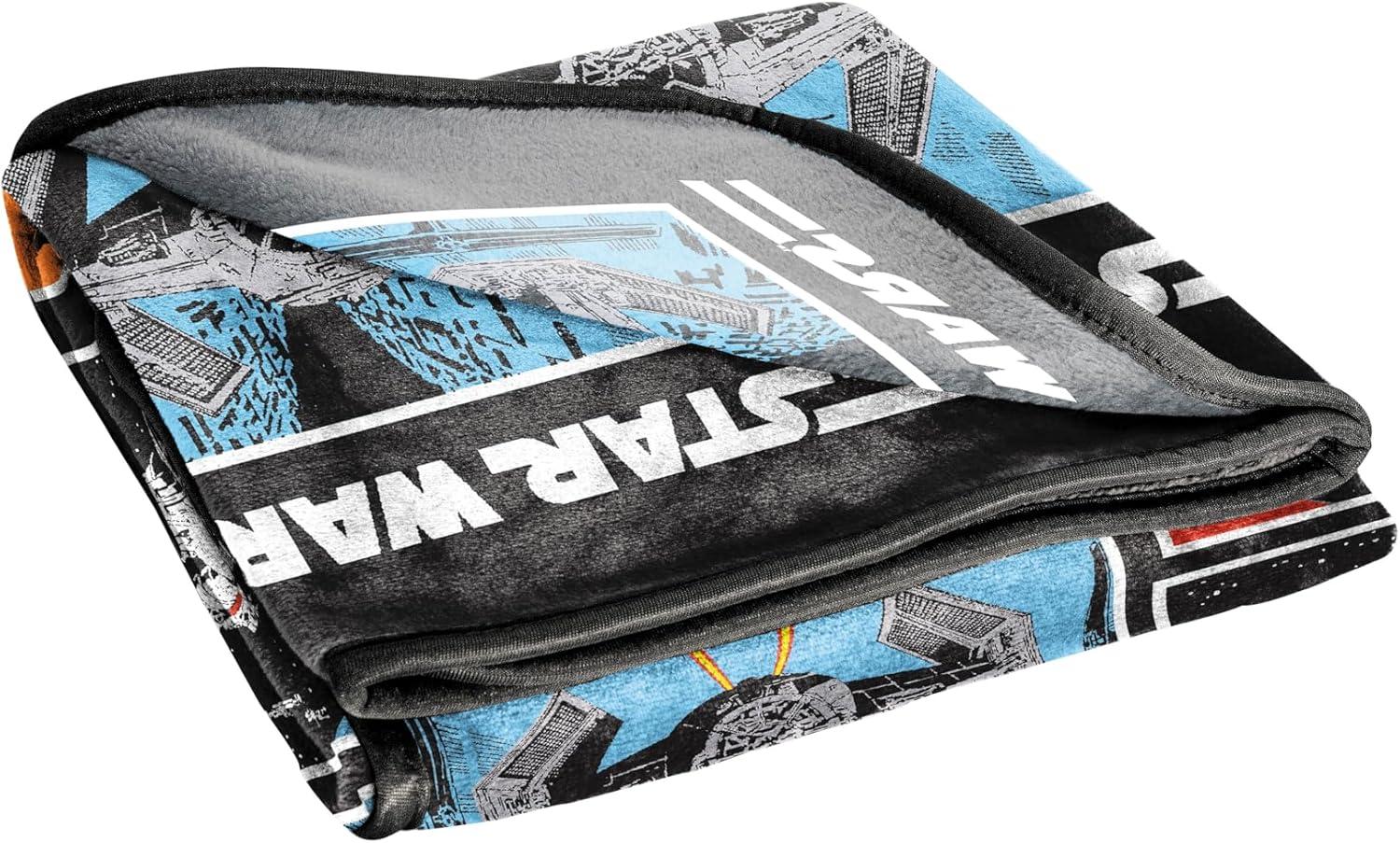 imageJay Franco Bluey amp Bingo Plush Throw Blanket for Boys amp Girls 46 x 60 Soft Fleece Kids Blanket for Bedroom Couch amp Travel Official Licensed ProductMulti Star Wars