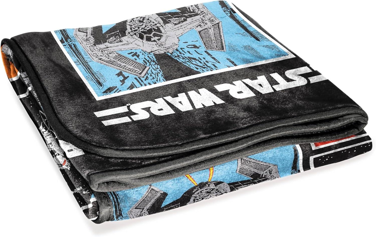 imageJay Franco Bluey amp Bingo Plush Throw Blanket for Boys amp Girls 46 x 60 Soft Fleece Kids Blanket for Bedroom Couch amp Travel Official Licensed ProductMulti Star Wars