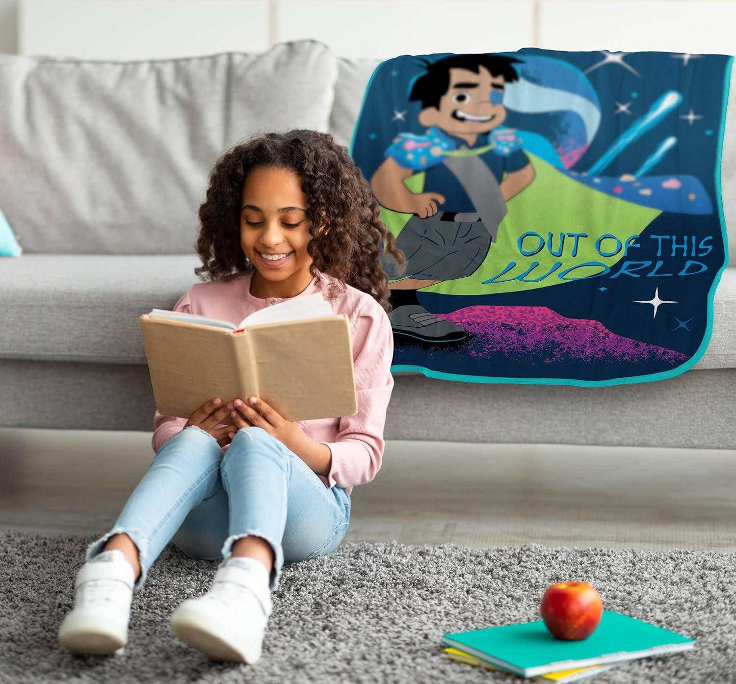 imageJay Franco Bluey amp Bingo Plush Throw Blanket for Boys amp Girls 46 x 60 Soft Fleece Kids Blanket for Bedroom Couch amp Travel Official Licensed ProductBlue Elio