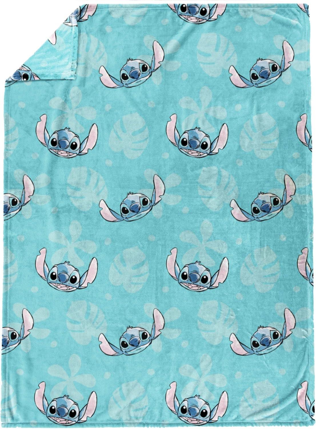 imageJay Franco Bluey amp Bingo Plush Throw Blanket for Boys amp Girls 46 x 60 Soft Fleece Kids Blanket for Bedroom Couch amp Travel Official Licensed ProductBlue Lilo Stitch
