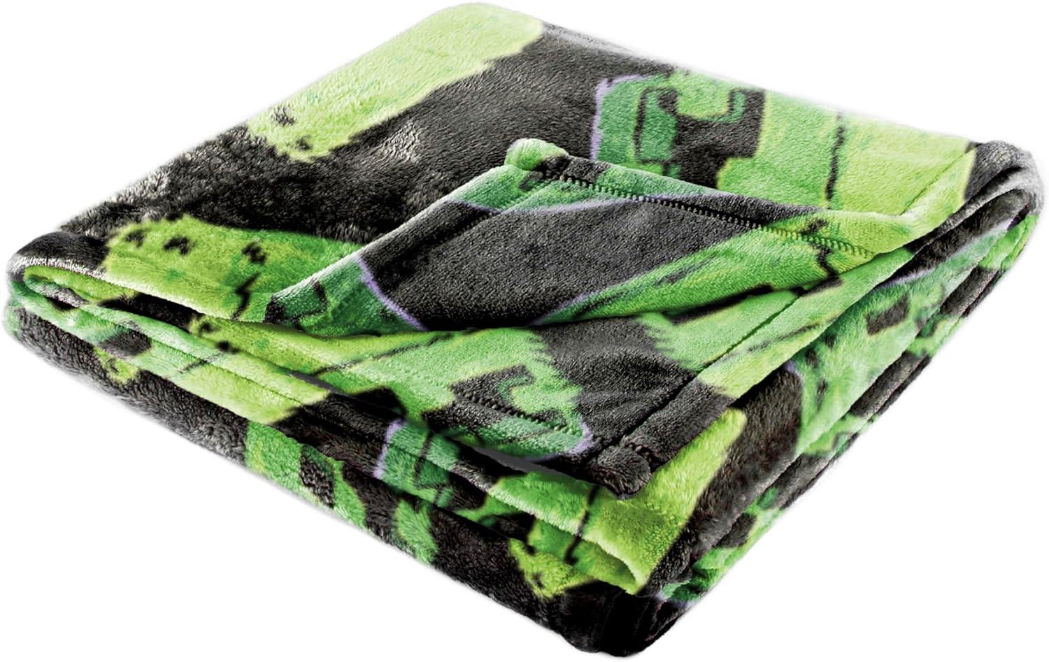 imageJay Franco Bluey amp Bingo Plush Throw Blanket for Boys amp Girls 46 x 60 Soft Fleece Kids Blanket for Bedroom Couch amp Travel Official Licensed ProductBlack Minecraft Creeper