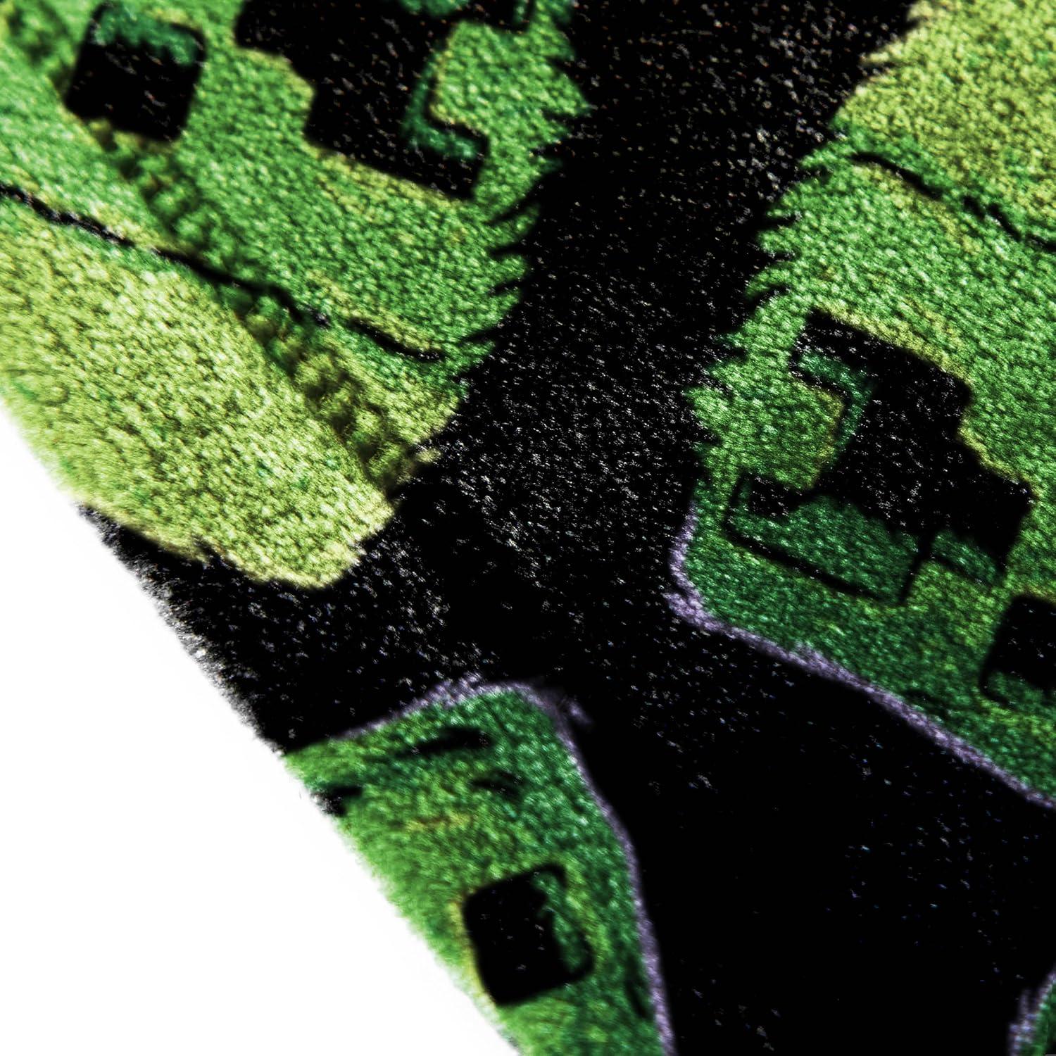 imageJay Franco Bluey amp Bingo Plush Throw Blanket for Boys amp Girls 46 x 60 Soft Fleece Kids Blanket for Bedroom Couch amp Travel Official Licensed ProductBlack Minecraft Creeper