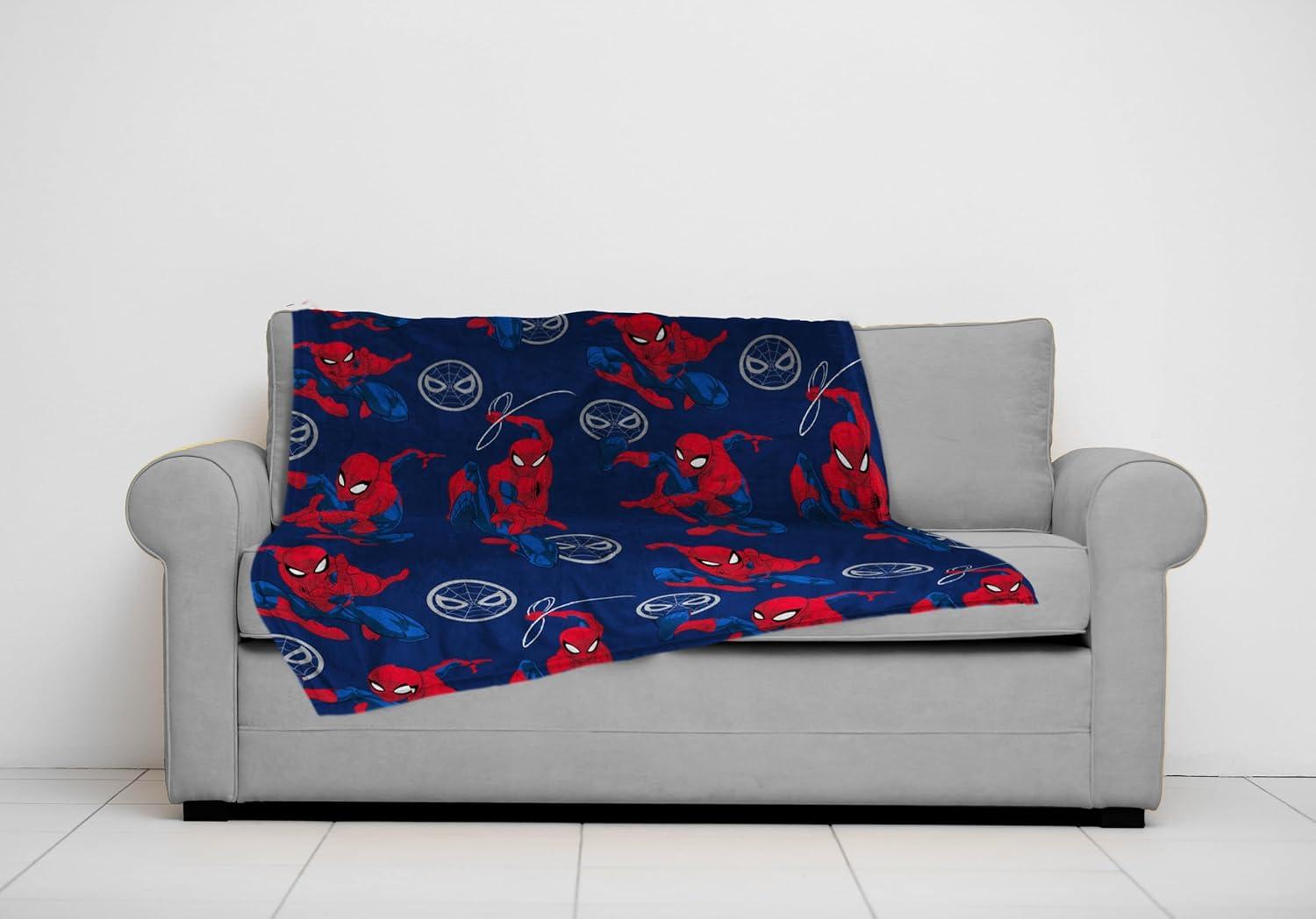 imageJay Franco Bluey amp Bingo Plush Throw Blanket for Boys amp Girls 46 x 60 Soft Fleece Kids Blanket for Bedroom Couch amp Travel Official Licensed ProductNavy Spiderman