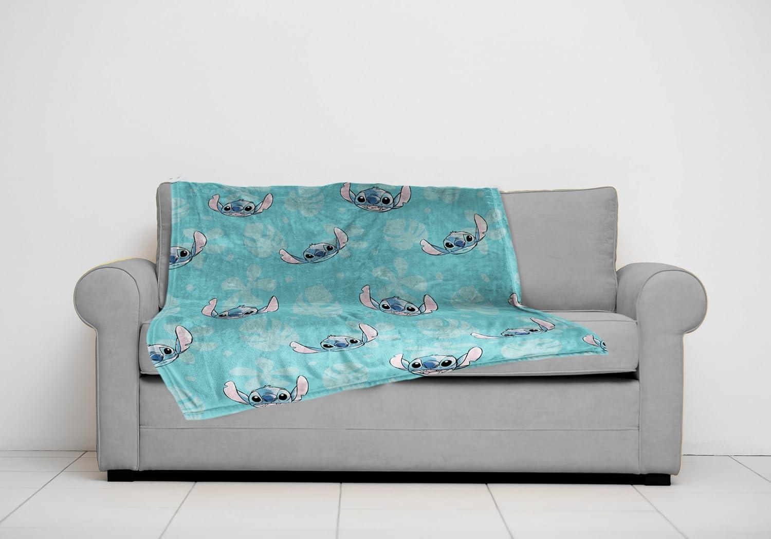imageJay Franco Bluey amp Bingo Plush Throw Blanket for Boys amp Girls 46 x 60 Soft Fleece Kids Blanket for Bedroom Couch amp Travel Official Licensed ProductBlue Lilo Stitch