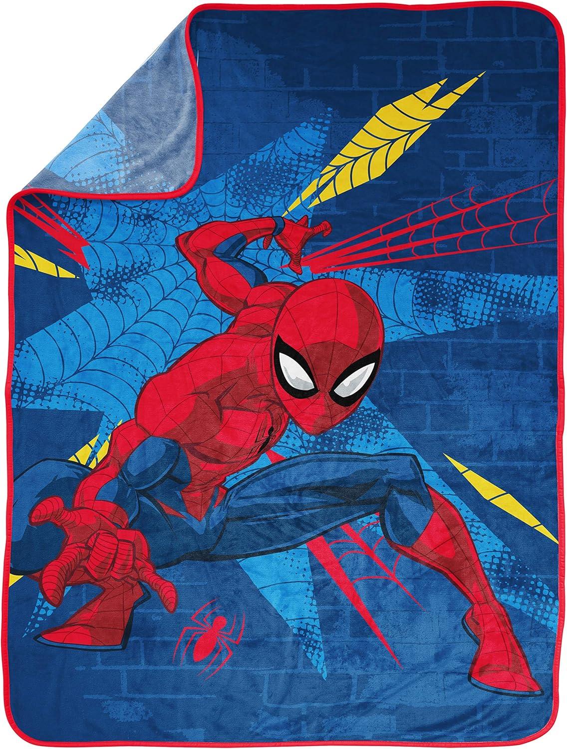imageJay Franco Bluey amp Bingo Plush Throw Blanket for Boys amp Girls 46 x 60 Soft Fleece Kids Blanket for Bedroom Couch amp Travel Official Licensed ProductBlue Spiderman