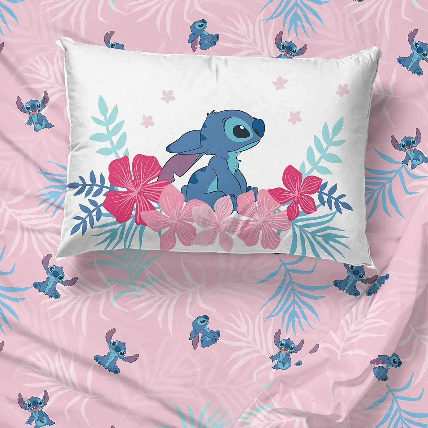 imageJay Franco Bluey amp Bingo Twin Comforter Set 5 Piece Bed Set Includes Sheet Set amp Pillow Covers Super Soft Clouds amp Stars Kids BeddingBlue Lilo Stitch