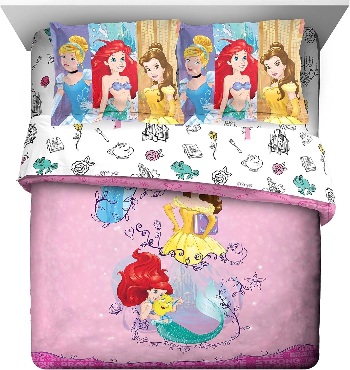 imageJay Franco Bluey amp Bingo Twin Comforter Set 5 Piece Bed Set Includes Sheet Set amp Pillow Covers Super Soft Clouds amp Stars Kids BeddingPrincess