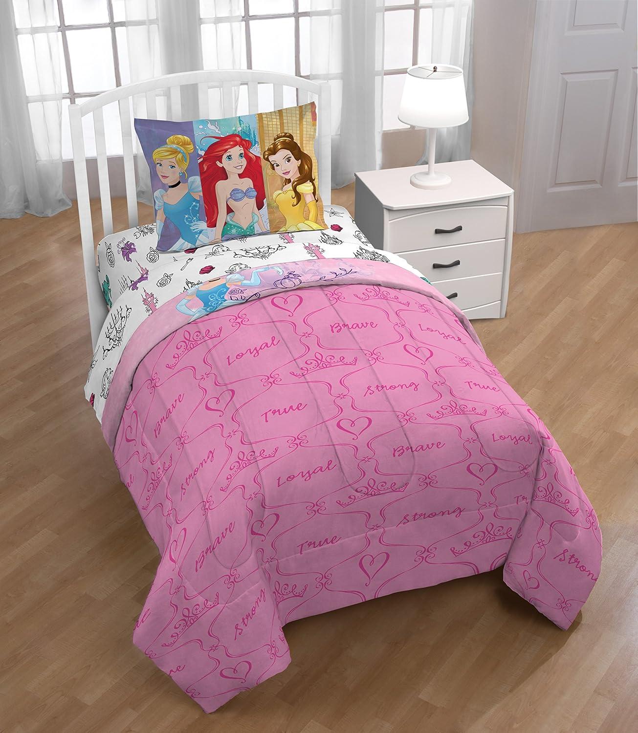 imageJay Franco Bluey amp Bingo Twin Comforter Set 5 Piece Bed Set Includes Sheet Set amp Pillow Covers Super Soft Clouds amp Stars Kids BeddingPrincess