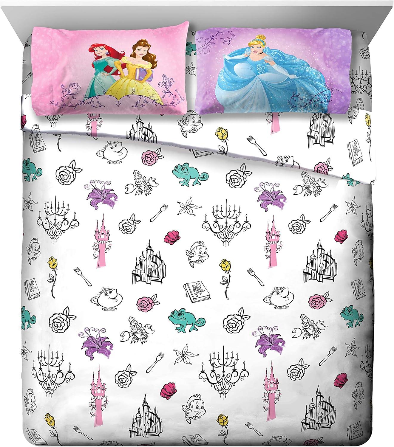 imageJay Franco Bluey amp Bingo Twin Comforter Set 5 Piece Bed Set Includes Sheet Set amp Pillow Covers Super Soft Clouds amp Stars Kids BeddingPrincess