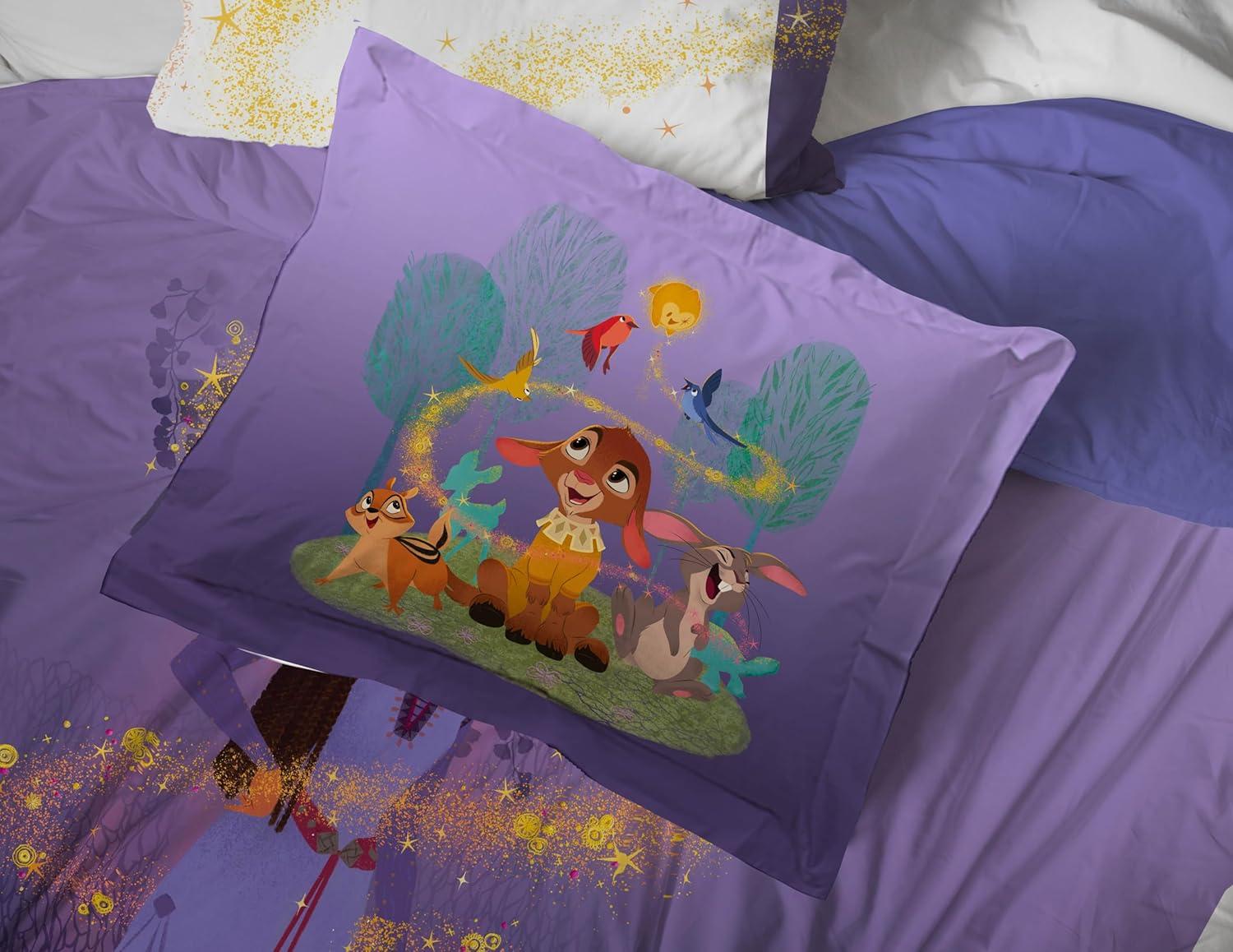 imageJay Franco Bluey amp Bingo Twin Comforter Set 5 Piece Bed Set Includes Sheet Set amp Pillow Covers Super Soft Clouds amp Stars Kids BeddingPurple Wish