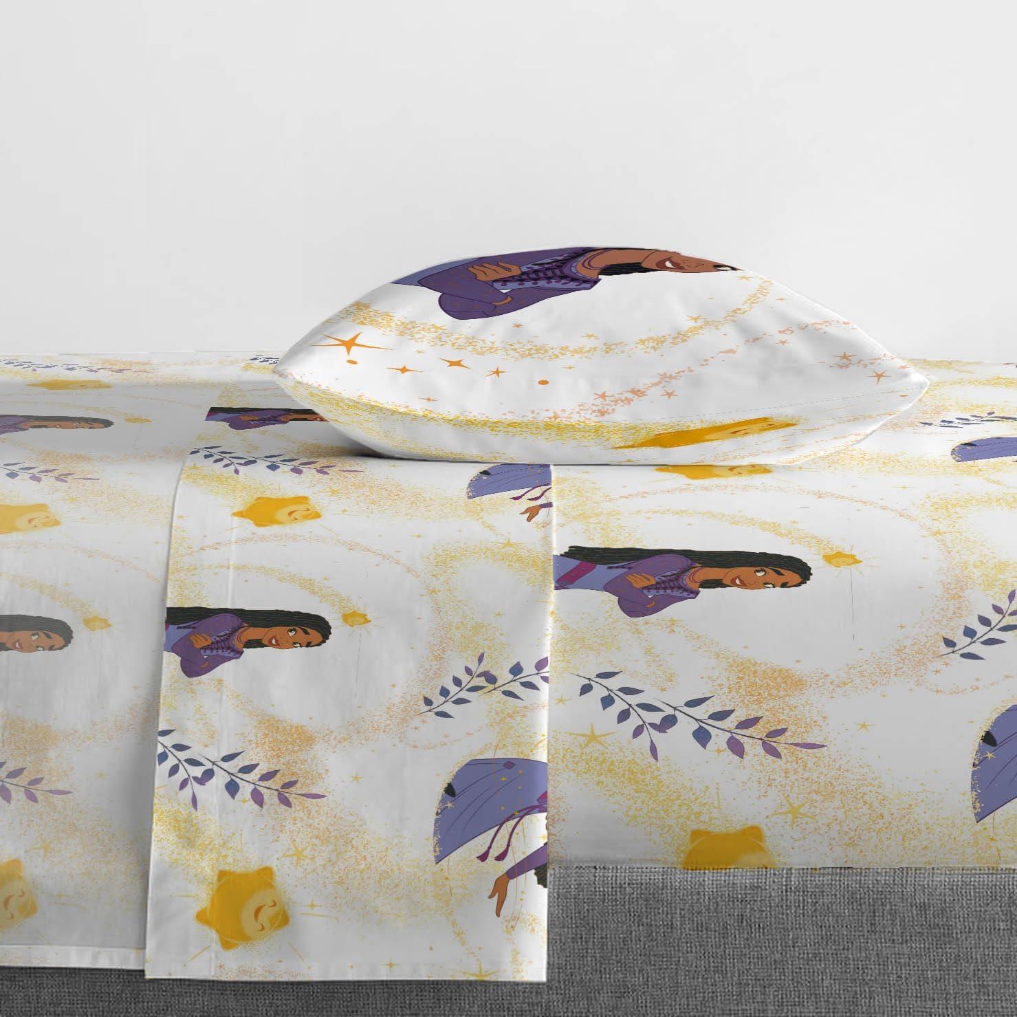 imageJay Franco Bluey amp Bingo Twin Comforter Set 5 Piece Bed Set Includes Sheet Set amp Pillow Covers Super Soft Clouds amp Stars Kids BeddingPurple Wish