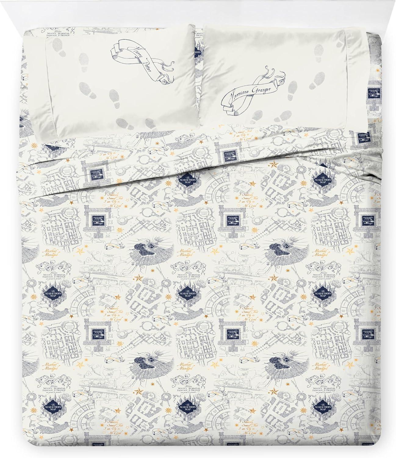 imageJay Franco Kids Comforter Set Includes Sheets and Pillow Covers Soft and Cozy Bed Set for Stylish Room Decor Blue Bluey 5 Piece Twin Size BeddingBeige Harry Potter