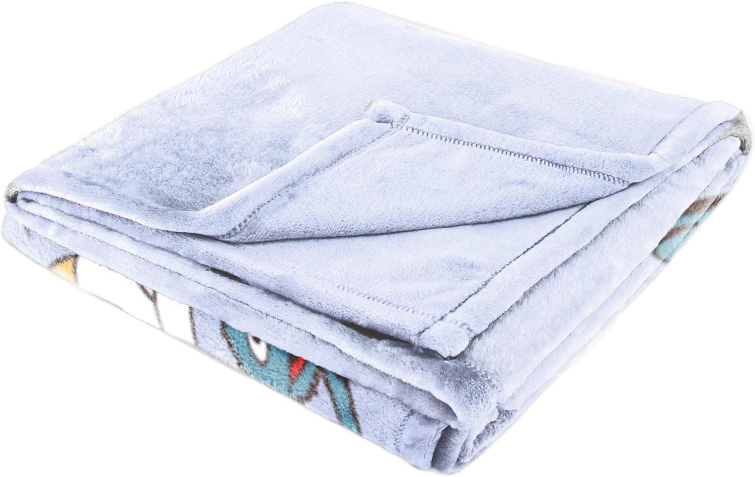 imageJay Franco Kids Plush Throw Blanket Soft amp Comfy Throw for Couch or Bed Cozy Home Dcor for Living Room amp Bedroom Multi Bluey 46x60 Throw BlanketPurple Sesame Street
