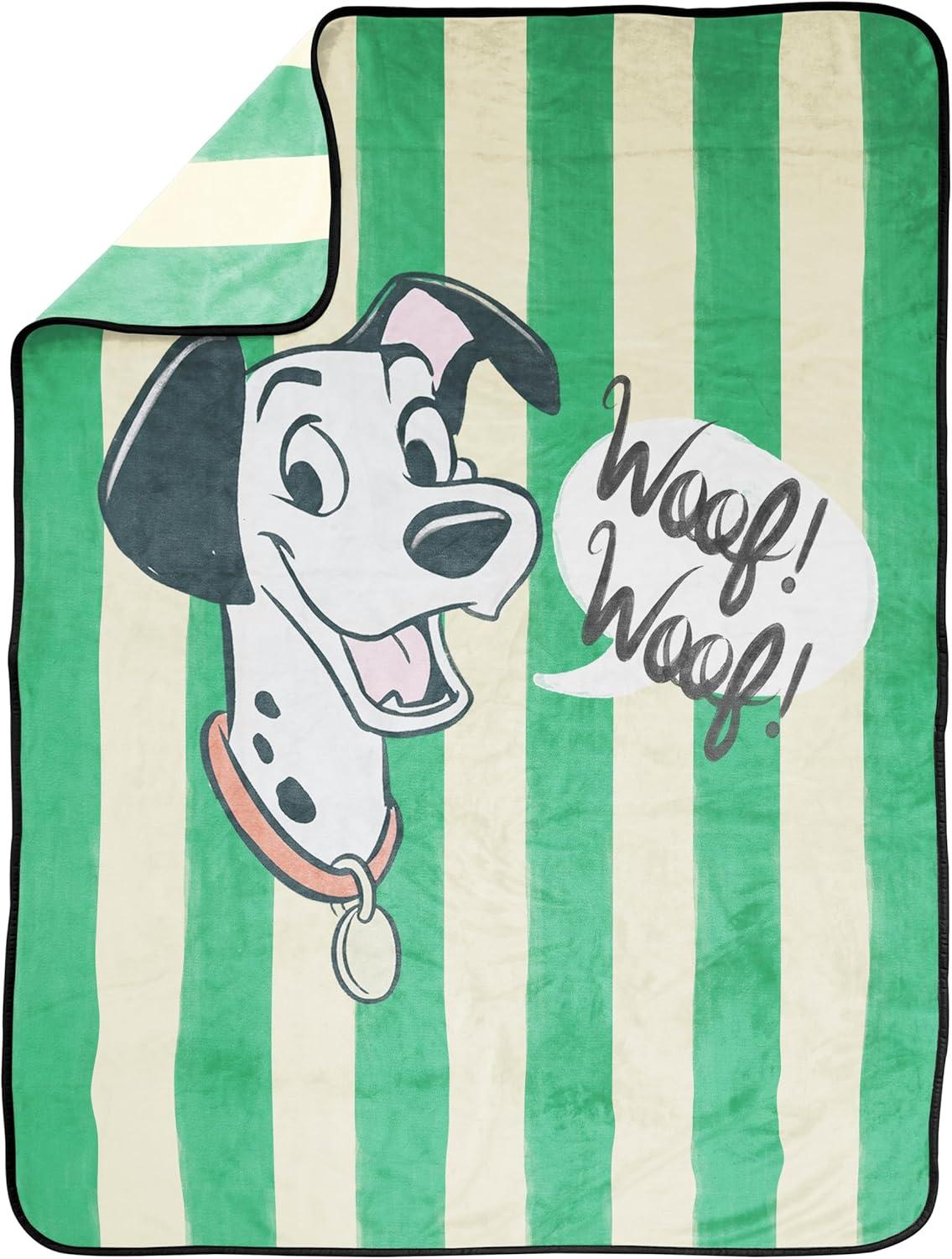 imageJay Franco Kids Plush Throw Blanket Soft amp Comfy Throw for Couch or Bed Cozy Home Dcor for Living Room amp Bedroom Multi Bluey 46x60 Throw BlanketMulti 101 Dalmatians