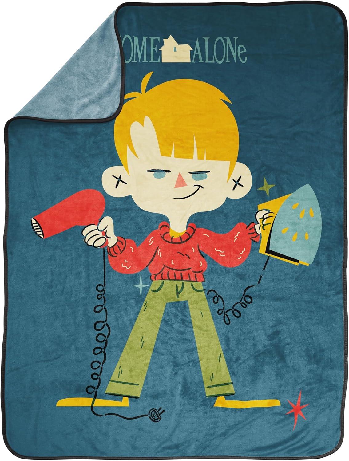 imageJay Franco Kids Plush Throw Blanket Soft amp Comfy Throw for Couch or Bed Cozy Home Dcor for Living Room amp Bedroom Multi Bluey 46x60 Throw BlanketBlue Home Alone