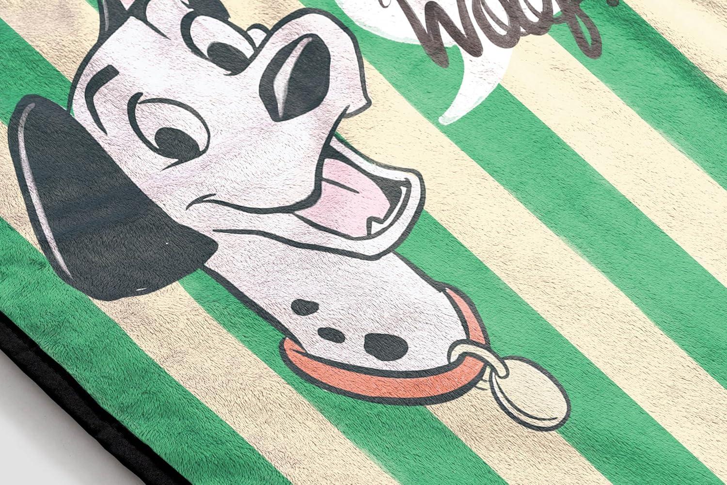 imageJay Franco Kids Plush Throw Blanket Soft amp Comfy Throw for Couch or Bed Cozy Home Dcor for Living Room amp Bedroom Multi Bluey 46x60 Throw BlanketMulti 101 Dalmatians