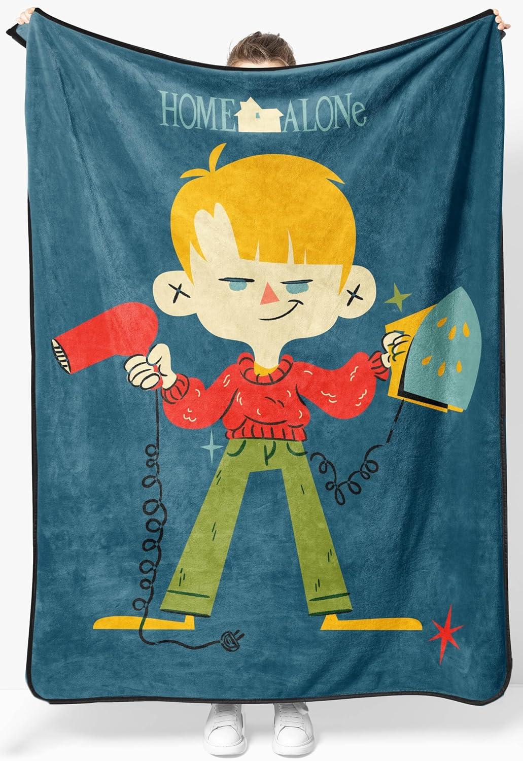 imageJay Franco Kids Plush Throw Blanket Soft amp Comfy Throw for Couch or Bed Cozy Home Dcor for Living Room amp Bedroom Multi Bluey 46x60 Throw BlanketBlue Home Alone