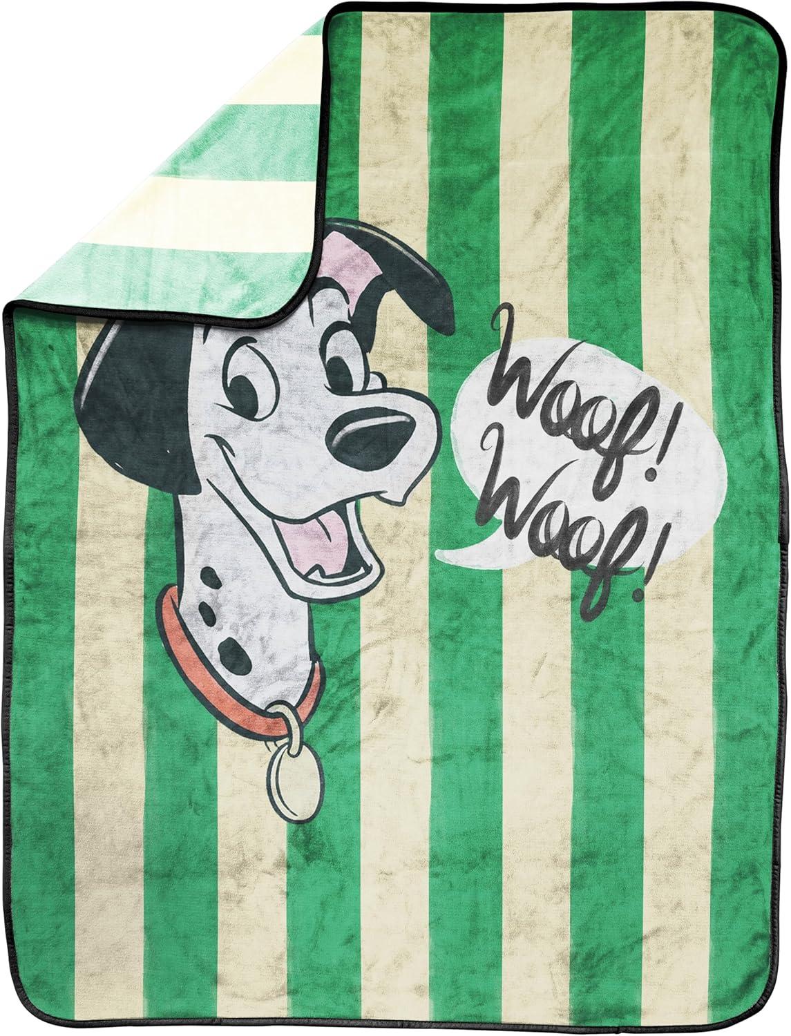 imageJay Franco Kids Plush Throw Blanket Soft amp Comfy Throw for Couch or Bed Cozy Home Dcor for Living Room amp Bedroom Multi Bluey 46x60 Throw BlanketMulti 101 Dalmatians