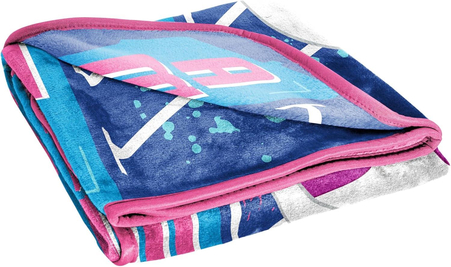 imageJay Franco Kids Plush Throw Blanket Soft amp Comfy Throw for Couch or Bed Cozy Home Dcor for Living Room amp Bedroom Multi Bluey 46x60 Throw BlanketBlue Ghost Spider