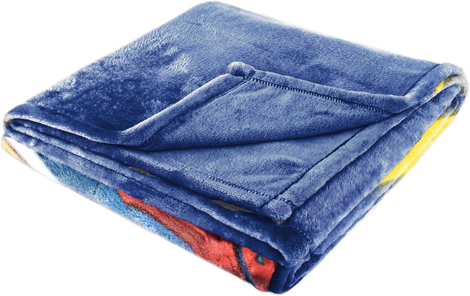 imageJay Franco Kids Plush Throw Blanket Soft amp Comfy Throw for Couch or Bed Cozy Home Dcor for Living Room amp Bedroom Multi Bluey 46x60 Throw BlanketBlue Marvel Rivals Spiderman