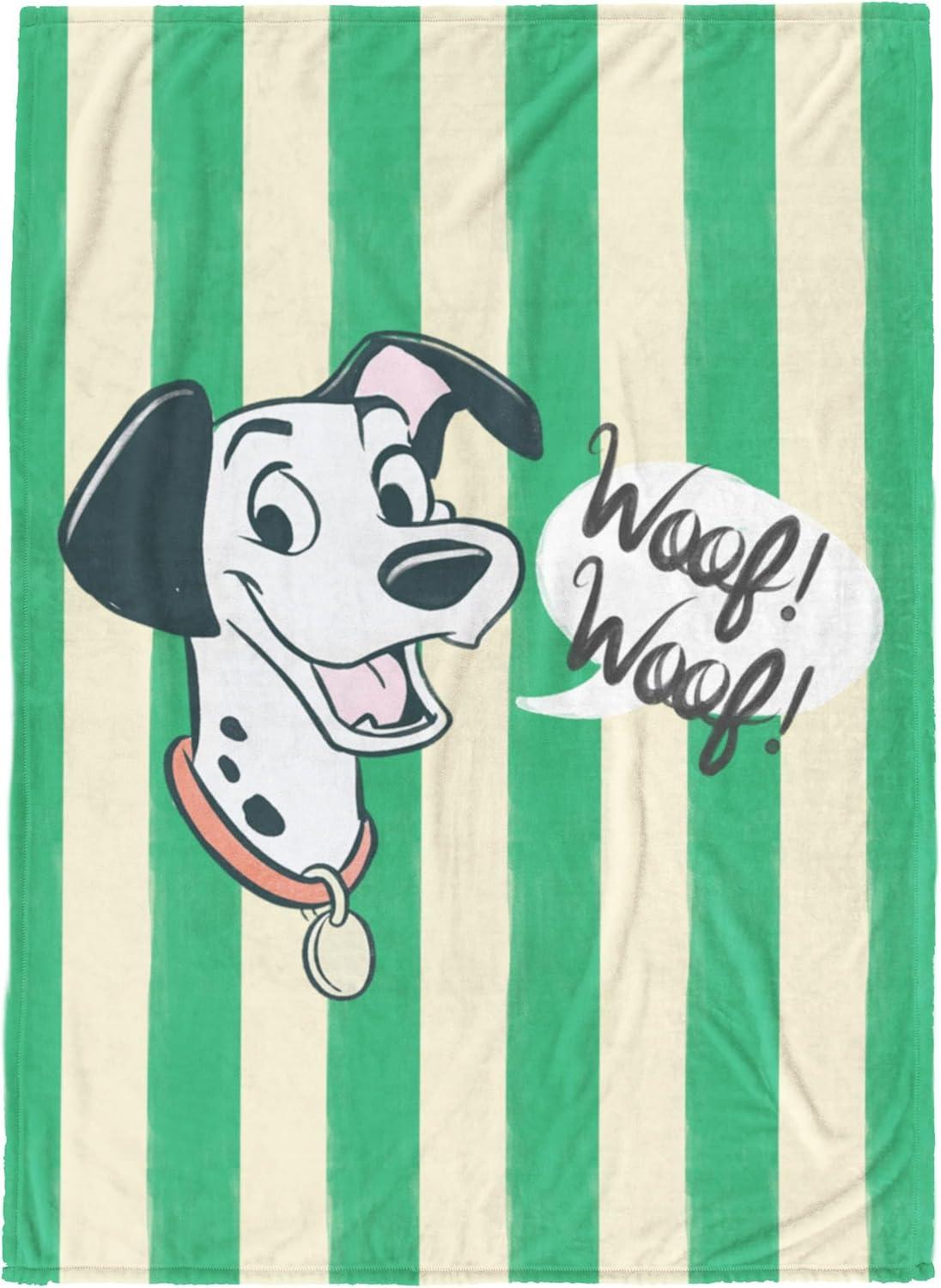 imageJay Franco Kids Plush Throw Blanket Soft amp Comfy Throw for Couch or Bed Cozy Home Dcor for Living Room amp Bedroom Multi Bluey 46x60 Throw BlanketMulti 101 Dalmatians