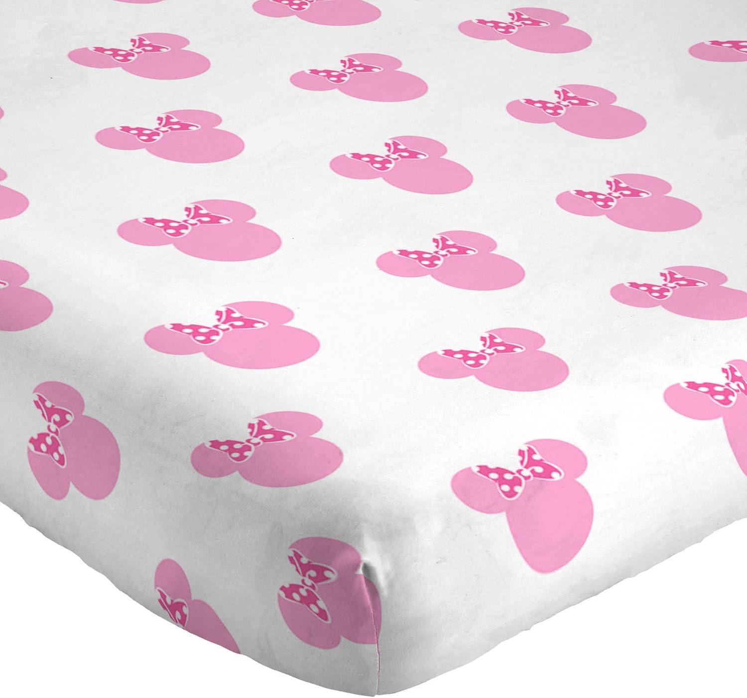 imageJay Franco Kids Sheet Set with Fitted Flat Sheets amp Pillow Cover UltraSoft Bedding with Pillowcase for Room Decor Blue Bluey amp Bingo 3 Piece TwinWhite Minnie Mouse