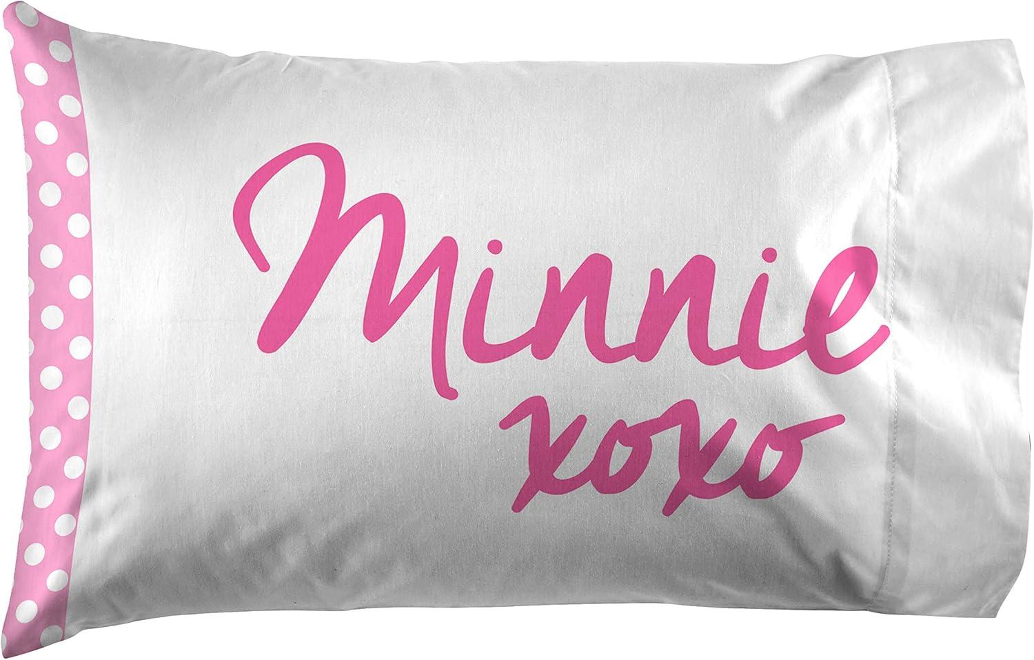 imageJay Franco Kids Sheet Set with Fitted Flat Sheets amp Pillow Cover UltraSoft Bedding with Pillowcase for Room Decor Blue Bluey amp Bingo 3 Piece TwinWhite Minnie Mouse