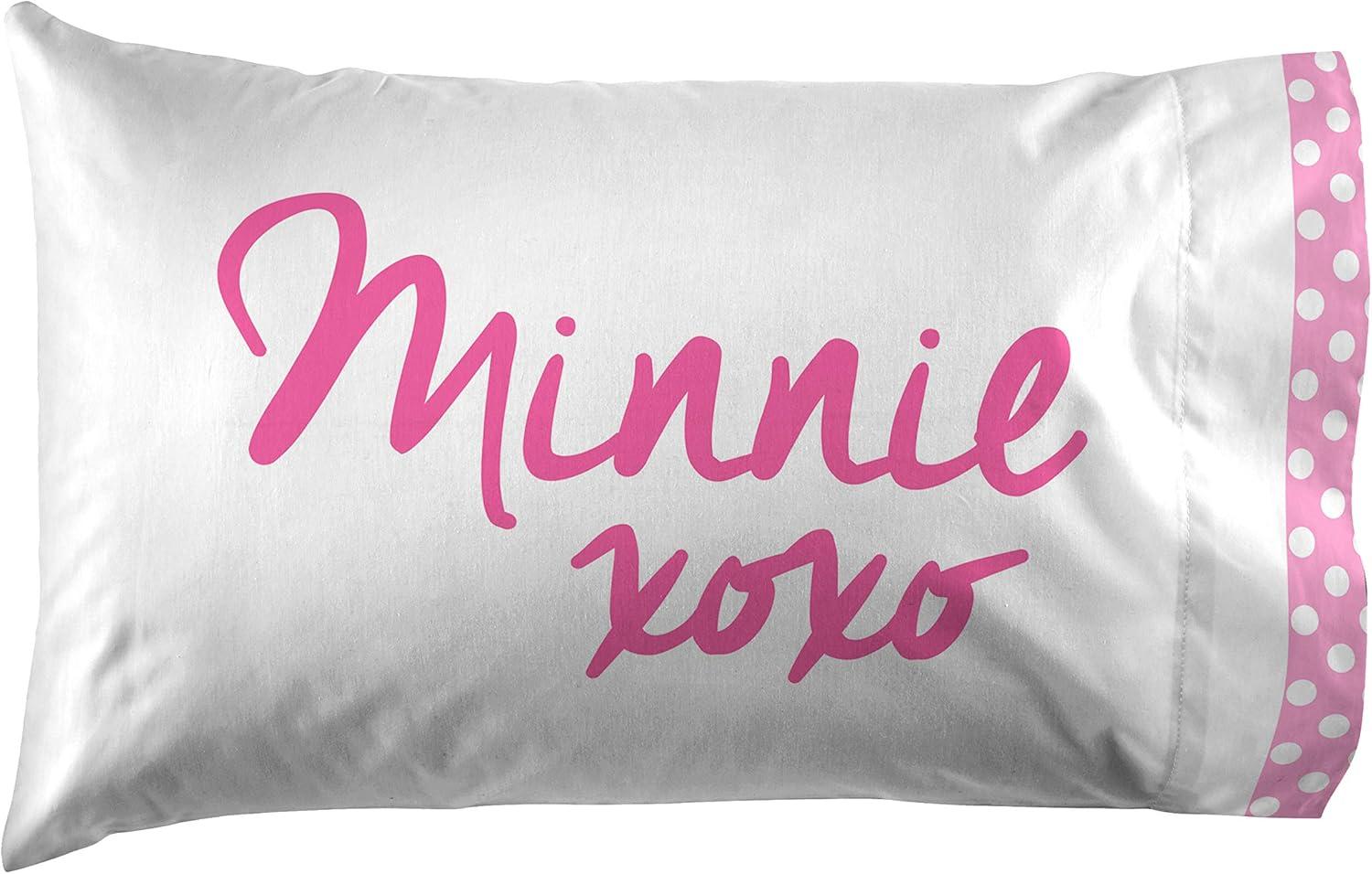 imageJay Franco Kids Sheet Set with Fitted Flat Sheets amp Pillow Cover UltraSoft Bedding with Pillowcase for Room Decor Blue Bluey amp Bingo 3 Piece TwinWhite Minnie Mouse