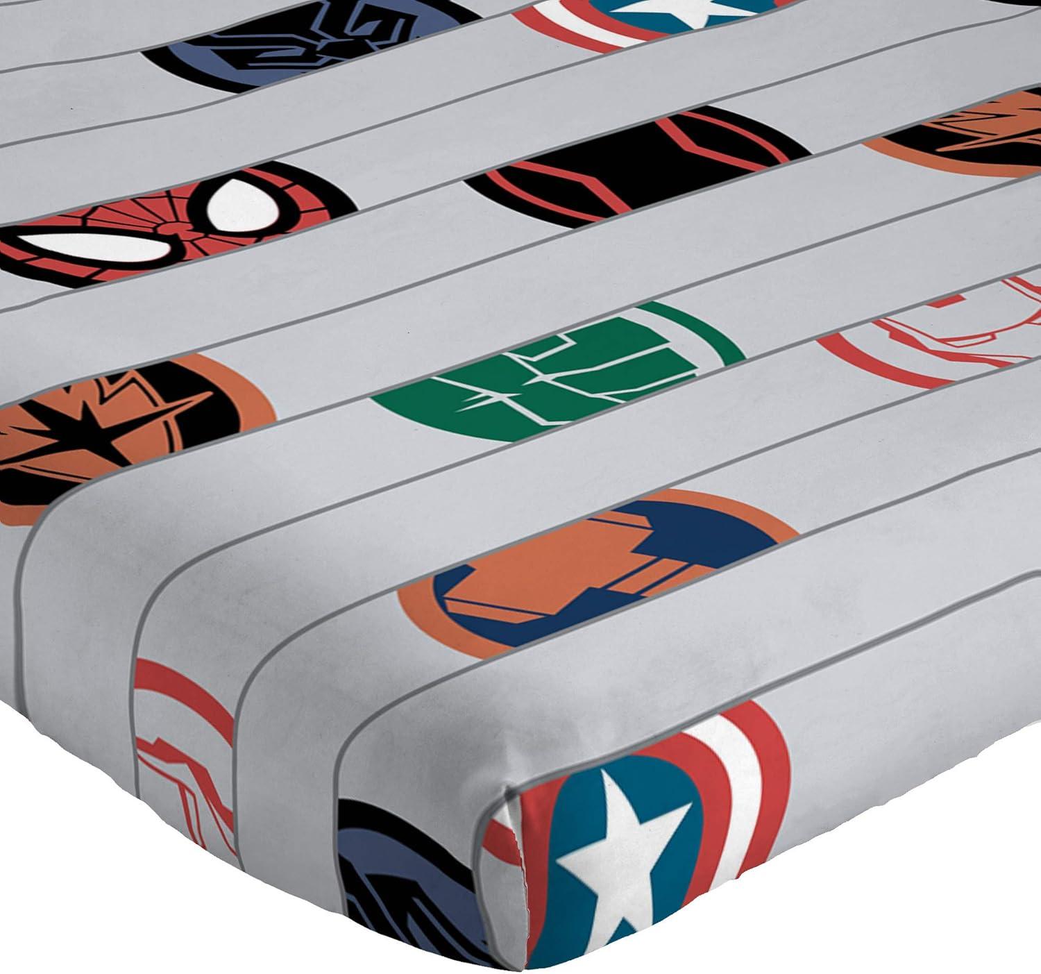 imageJay Franco Kids Sheet Set with Fitted Flat Sheets amp Pillow Cover UltraSoft Bedding with Pillowcase for Room Decor Blue Bluey amp Bingo 3 Piece TwinGray Avengers