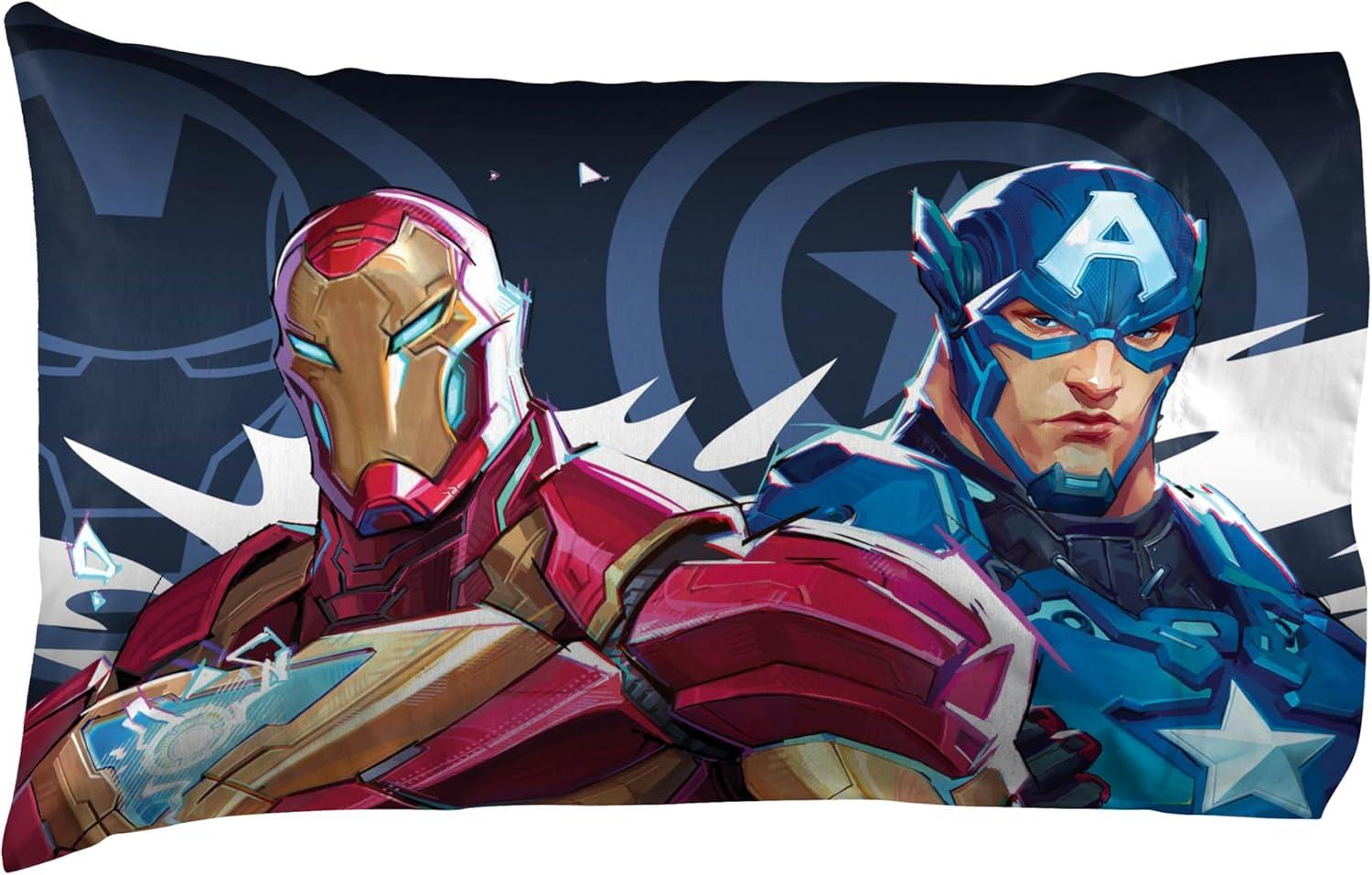 imageJay Franco Kids Sheet Set with Fitted Flat Sheets amp Pillow Cover UltraSoft Bedding with Pillowcase for Room Decor Blue Bluey amp Bingo 3 Piece TwinMulti Marvel Rivals