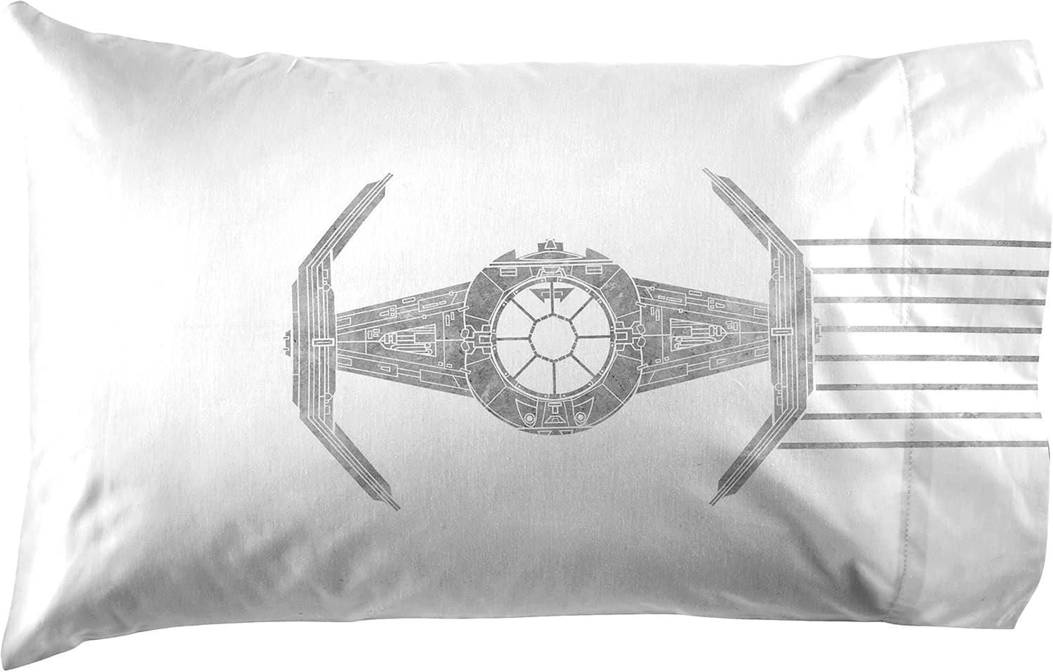 imageJay Franco Kids Sheet Set with Fitted Flat Sheets amp Pillow Cover UltraSoft Bedding with Pillowcase for Room Decor Blue Bluey amp Bingo 3 Piece TwinWhite Star Wars