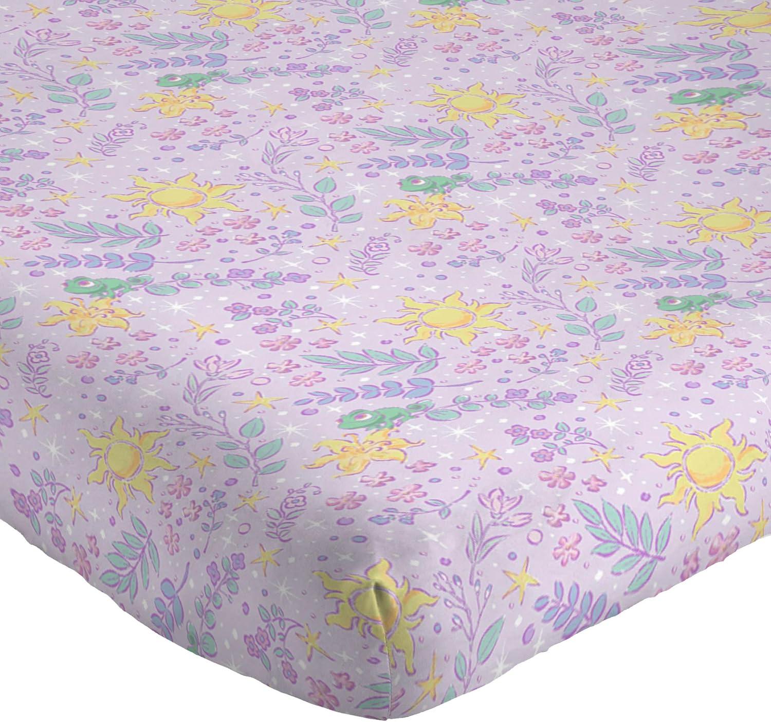 imageJay Franco Kids Sheet Set with Fitted Flat Sheets amp Pillow Cover UltraSoft Bedding with Pillowcase for Room Decor Blue Bluey amp Bingo 3 Piece TwinPurple Disney Princess Rapunzel