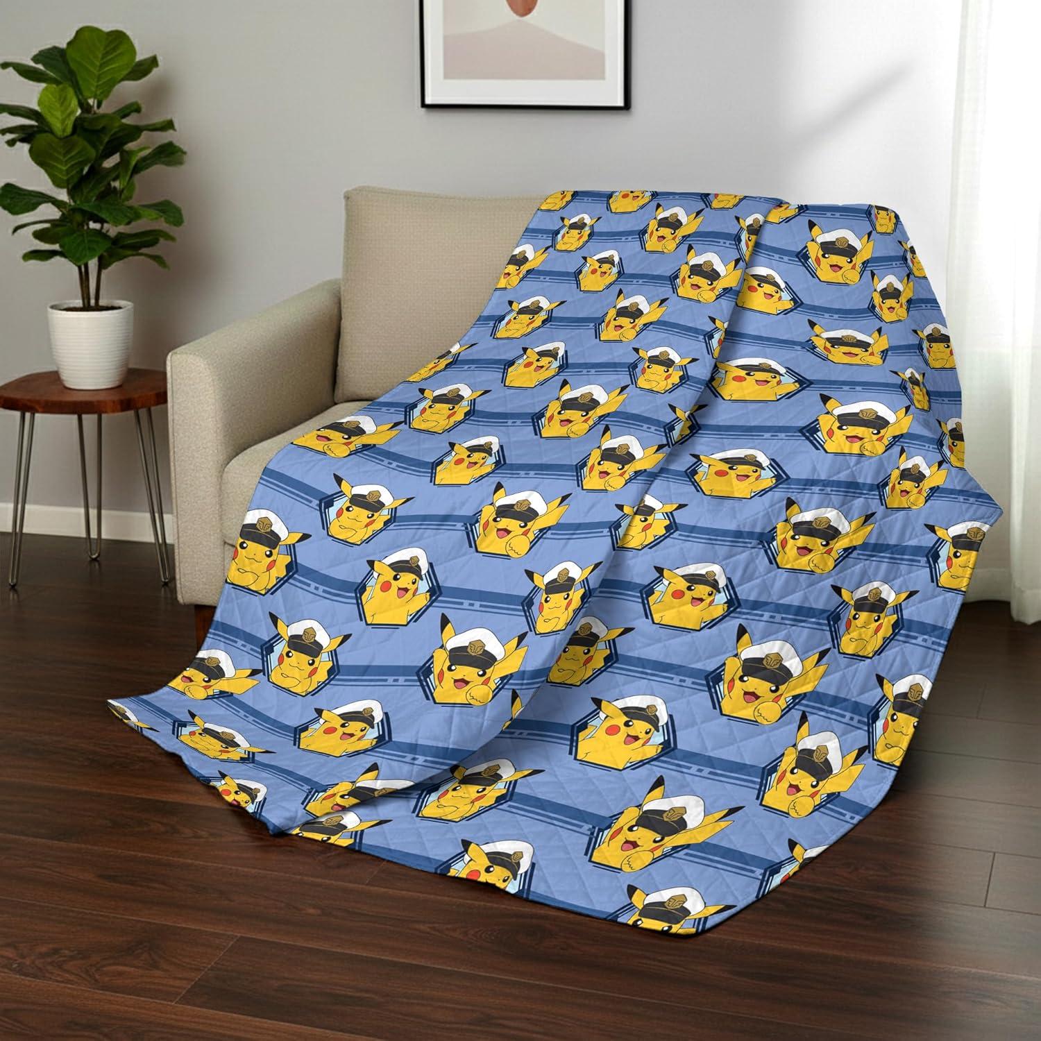 imageNorthwest Bluey Goofing Around Quilted Throw Blanket Official Cartoon Throw Blanket Featuring Bluey for Adults Boys Girls Bed Couch or Playroom 60 x 80 InchesElectric Captain