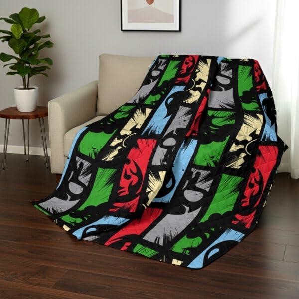 imageNorthwest Bluey Goofing Around Quilted Throw Blanket Official Cartoon Throw Blanket Featuring Bluey for Adults Boys Girls Bed Couch or Playroom 60 x 80 InchesAnimated Magic