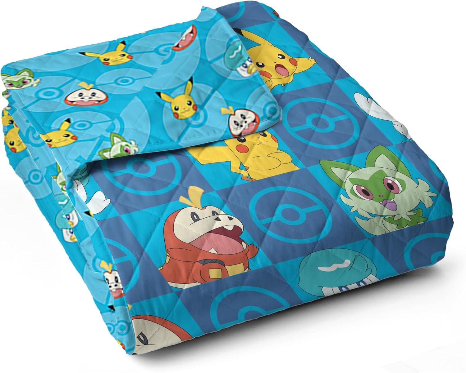 imageNorthwest Bluey Goofing Around Quilted Throw Blanket Official Cartoon Throw Blanket Featuring Bluey for Adults Boys Girls Bed Couch or Playroom 60 x 80 InchesPower Squares