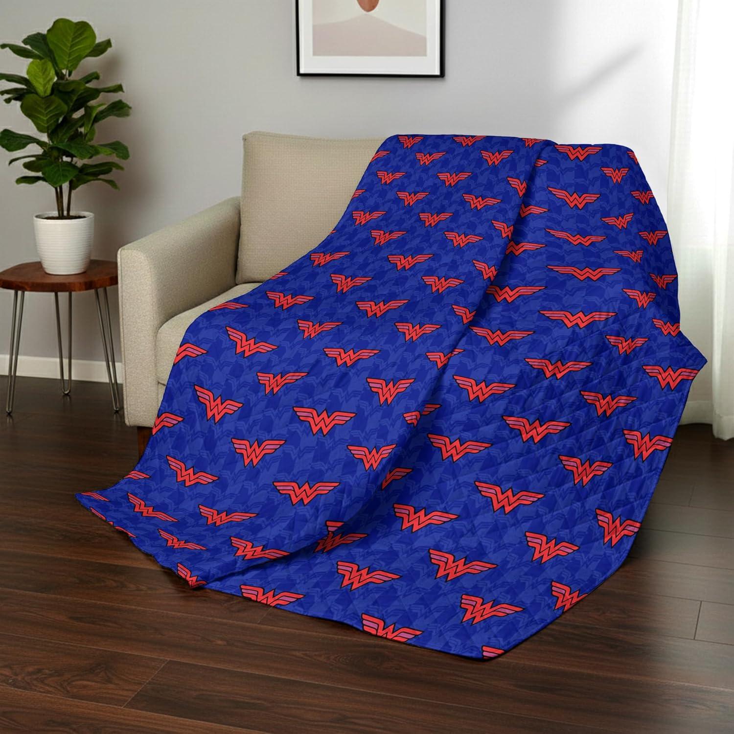 imageNorthwest Bluey Goofing Around Quilted Throw Blanket Official Cartoon Throw Blanket Featuring Bluey for Adults Boys Girls Bed Couch or Playroom 60 x 80 InchesWonder Pop