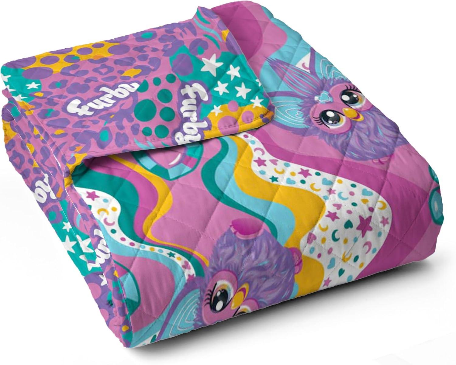 imageNorthwest Bluey Goofing Around Quilted Throw Blanket Official Cartoon Throw Blanket Featuring Bluey for Adults Boys Girls Bed Couch or Playroom 60 x 80 InchesFurby World