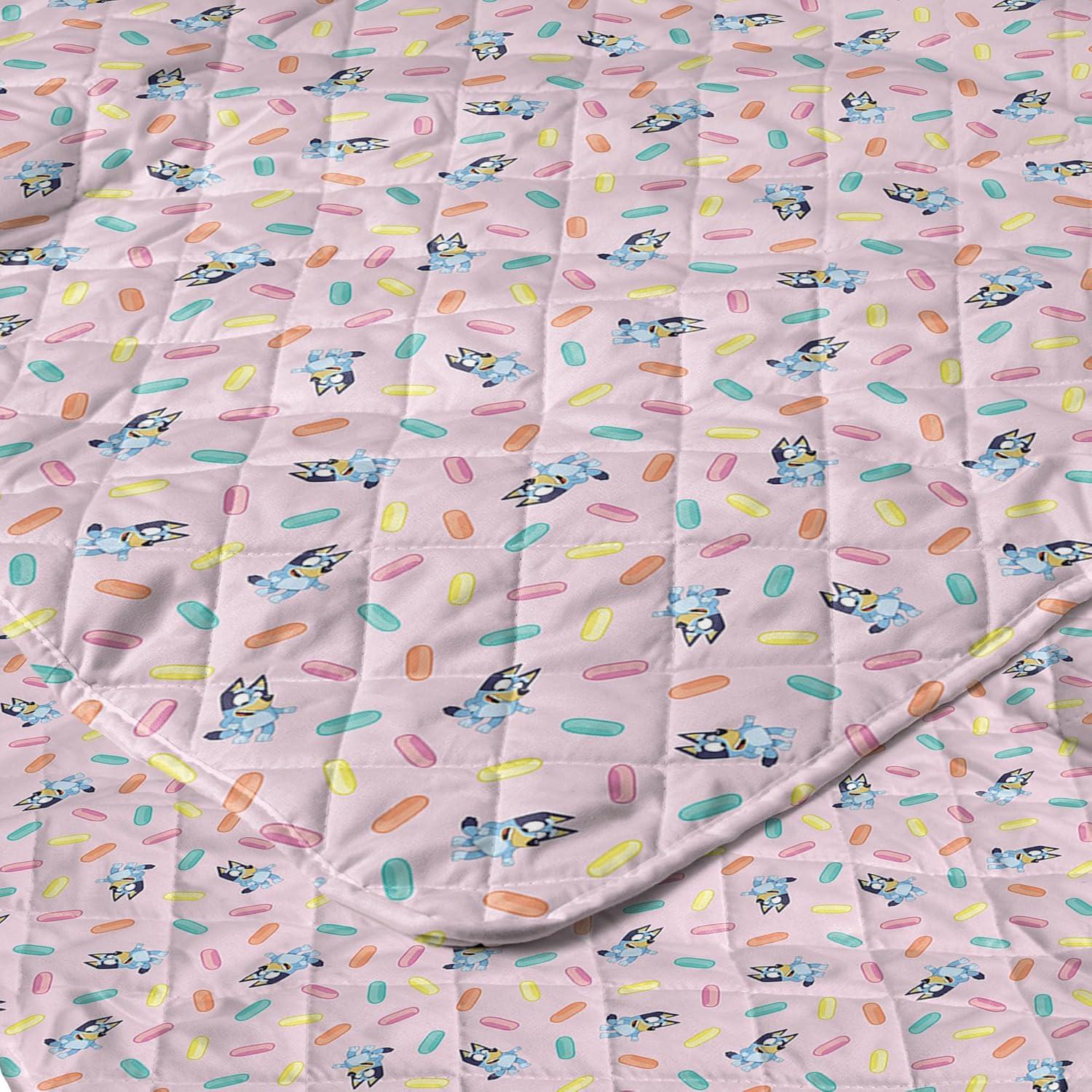 imageNorthwest Bluey Goofing Around Quilted Throw Blanket Official Cartoon Throw Blanket Featuring Bluey for Adults Boys Girls Bed Couch or Playroom 60 x 80 InchesBalloon Celebration