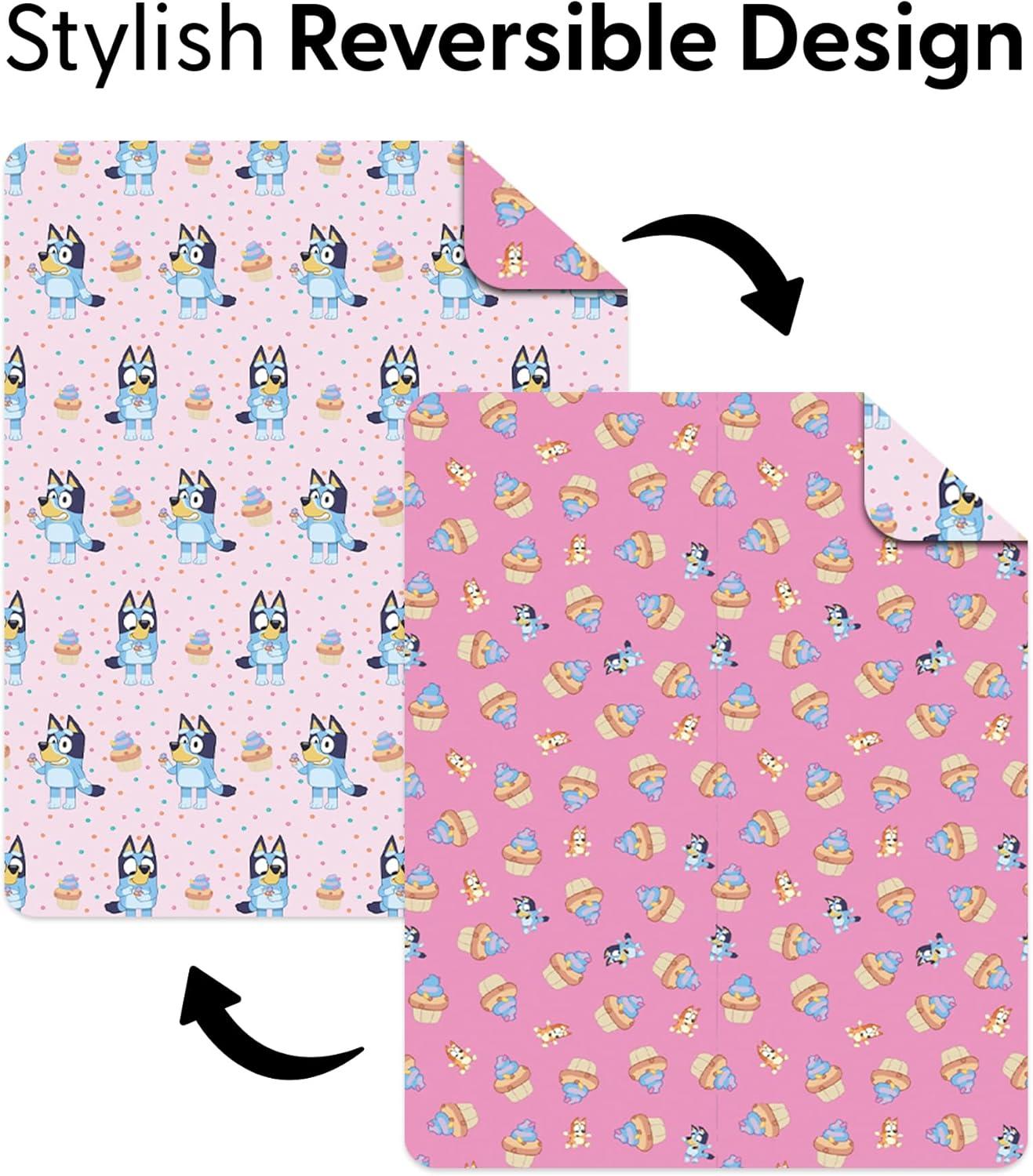 imageNorthwest Bluey Goofing Around Quilted Throw Blanket Official Cartoon Throw Blanket Featuring Bluey for Adults Boys Girls Bed Couch or Playroom 60 x 80 InchesCupcake Stars