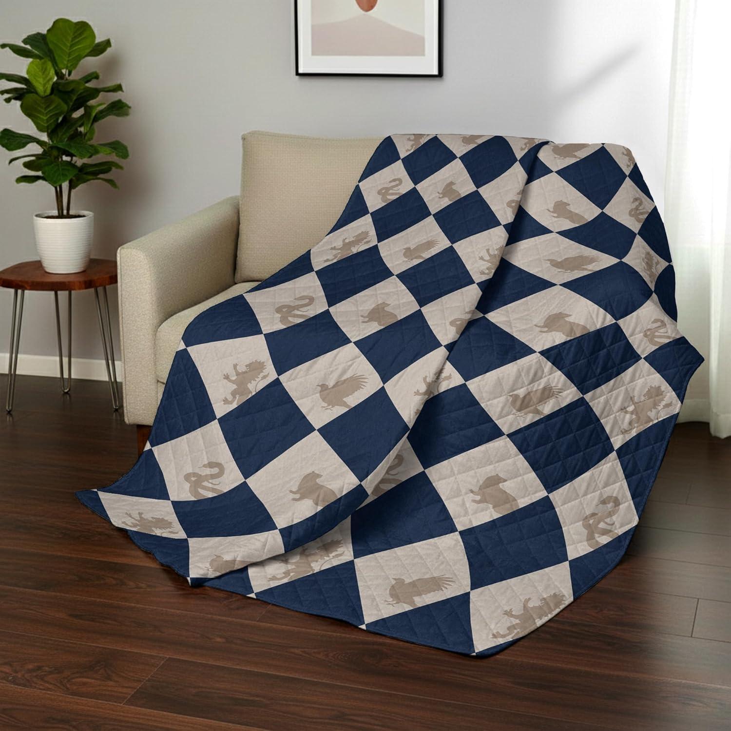 imageNorthwest Bluey Goofing Around Quilted Throw Blanket Official Cartoon Throw Blanket Featuring Bluey for Adults Boys Girls Bed Couch or Playroom 60 x 80 InchesHarry Potter Herald Call