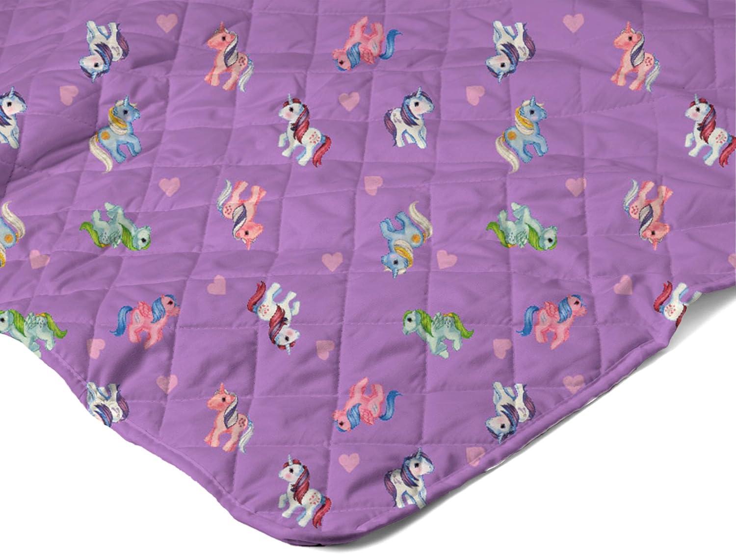 imageNorthwest Bluey Goofing Around Quilted Throw Blanket Official Cartoon Throw Blanket Featuring Bluey for Adults Boys Girls Bed Couch or Playroom 60 x 80 InchesVintage Pony Party