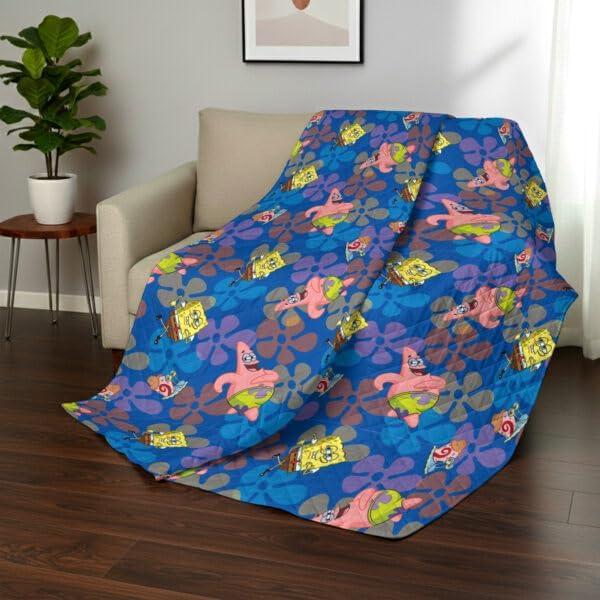 imageNorthwest Bluey Goofing Around Quilted Throw Blanket Official Cartoon Throw Blanket Featuring Bluey for Adults Boys Girls Bed Couch or Playroom 60 x 80 InchesTropical Waltz