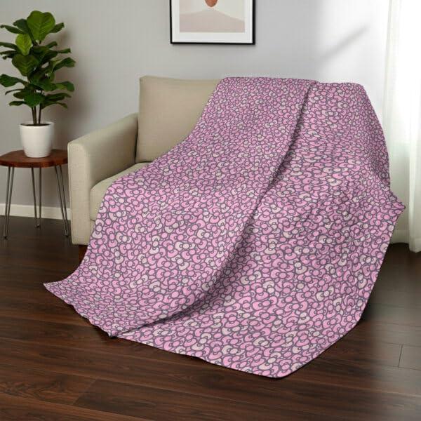 imageNorthwest Bluey Goofing Around Quilted Throw Blanket Official Cartoon Throw Blanket Featuring Bluey for Adults Boys Girls Bed Couch or Playroom 60 x 80 InchesHello Kitty Pink