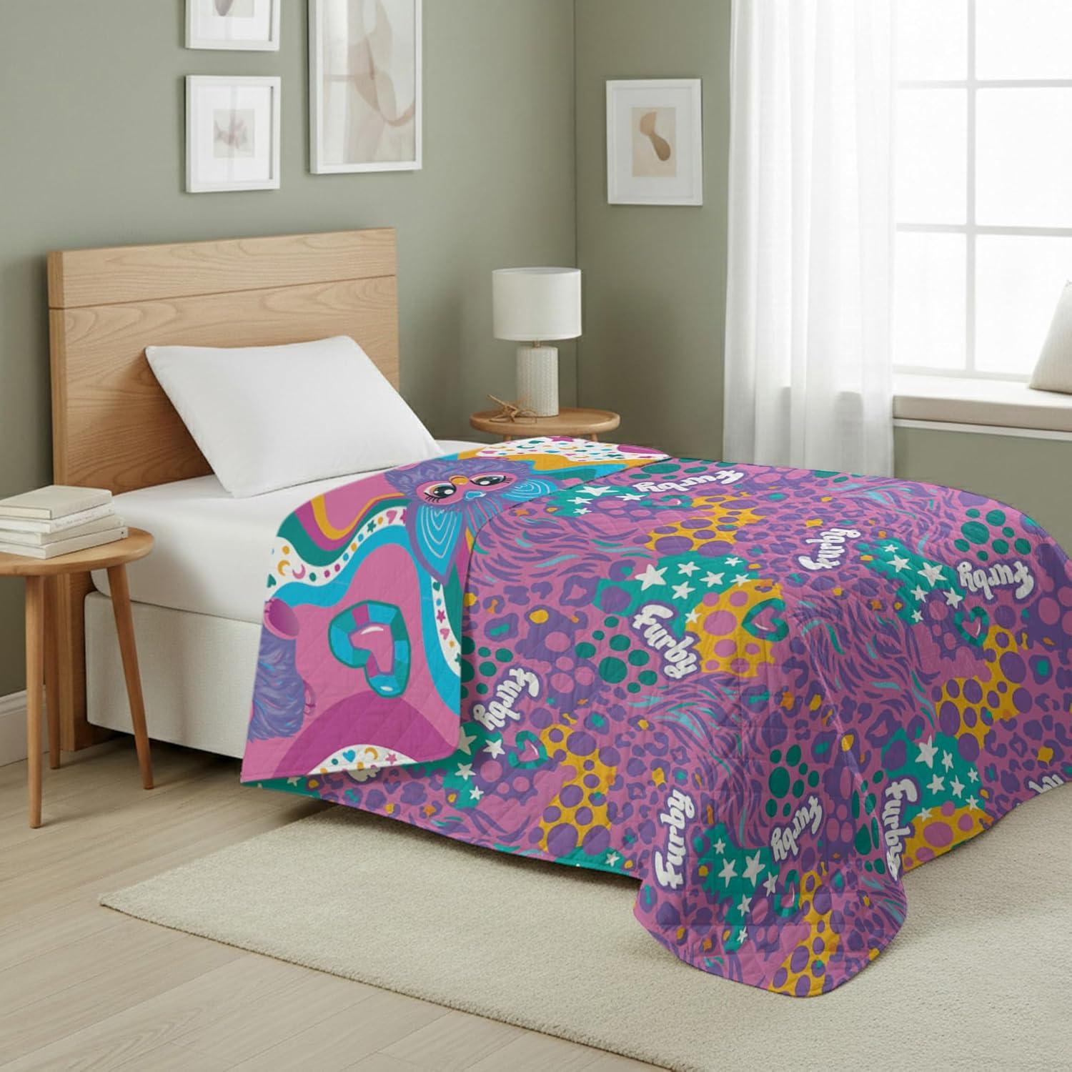 imageNorthwest Bluey Goofing Around Quilted Throw Blanket Official Cartoon Throw Blanket Featuring Bluey for Adults Boys Girls Bed Couch or Playroom 60 x 80 InchesFurby World
