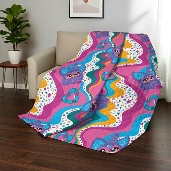 imageNorthwest Bluey Goofing Around Quilted Throw Blanket Official Cartoon Throw Blanket Featuring Bluey for Adults Boys Girls Bed Couch or Playroom 60 x 80 InchesFurby World