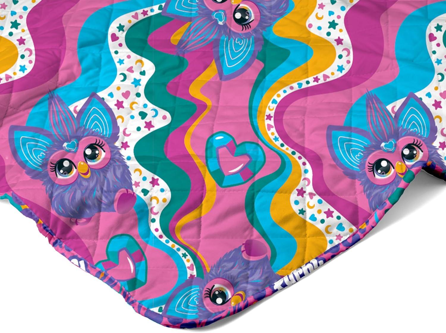 imageNorthwest Bluey Goofing Around Quilted Throw Blanket Official Cartoon Throw Blanket Featuring Bluey for Adults Boys Girls Bed Couch or Playroom 60 x 80 InchesFurby World