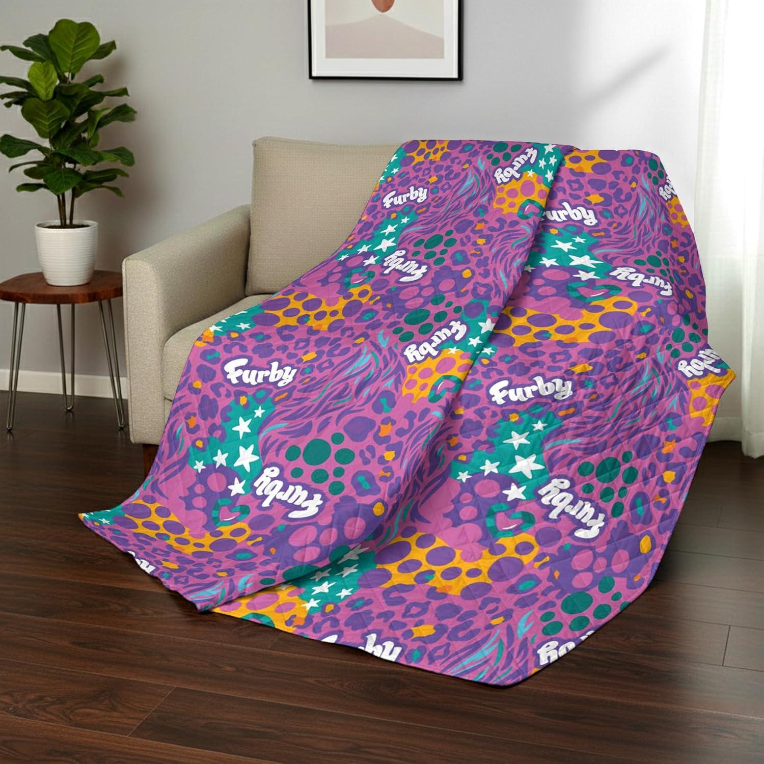 imageNorthwest Bluey Goofing Around Quilted Throw Blanket Official Cartoon Throw Blanket Featuring Bluey for Adults Boys Girls Bed Couch or Playroom 60 x 80 InchesFurby World